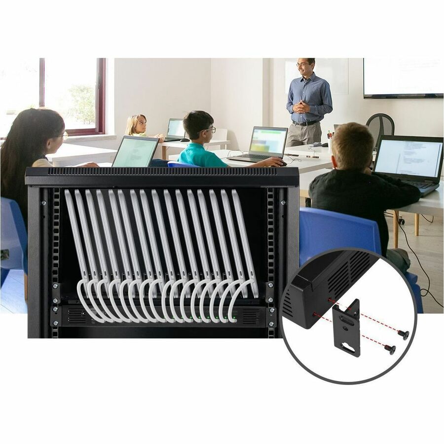 Alternate-Image6 Image for SIIG 16-Port Industrial USB-C PD Charging Station - 1000W - up to 10 USB-C 100W - up to 16 USB-C 60W