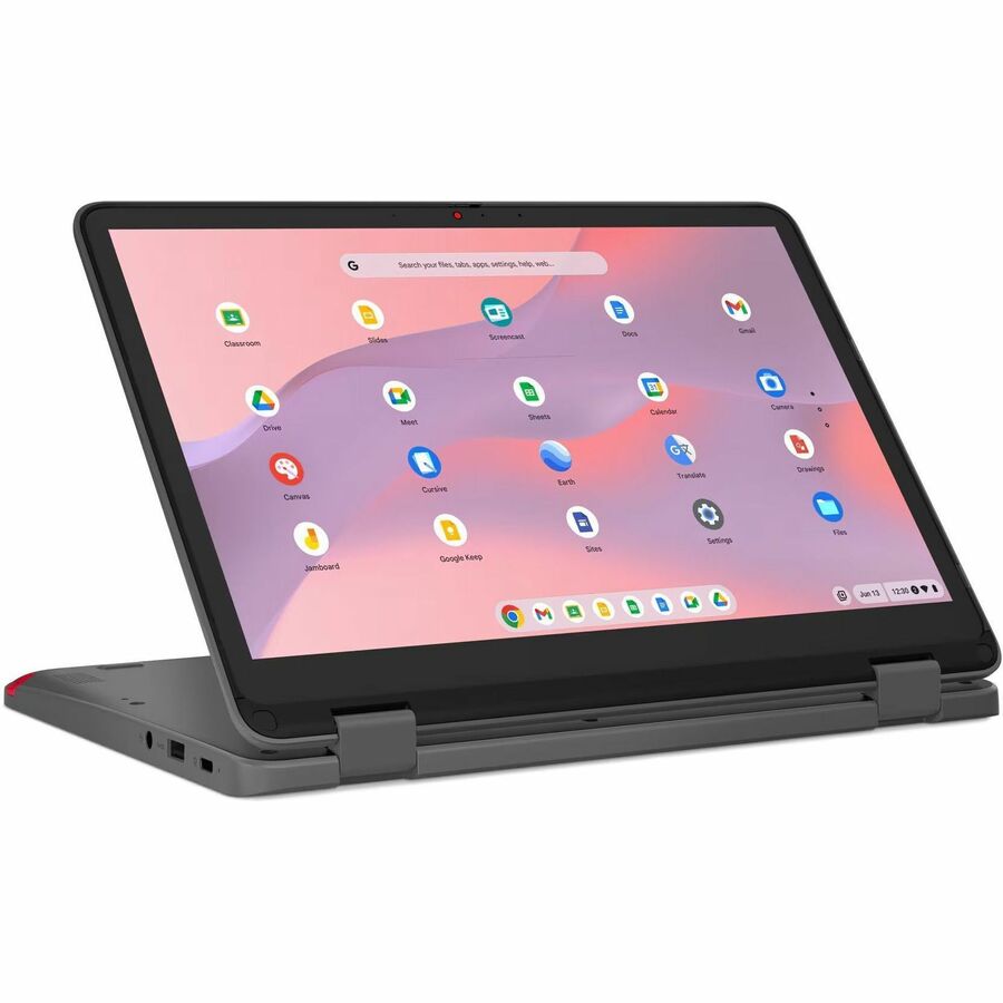 Alternate-Image2 Image for Lenovo 500e Yoga Chromebook Gen 4 82W40026US 12.2" Touchscreen Convertible 2 in 1 Chromebook - 4G - WUXGA - 60 Hz - Intel N-Series N200 - 8 GB - 128 GB Flash Memory - English Keyboard - Graphite Gray