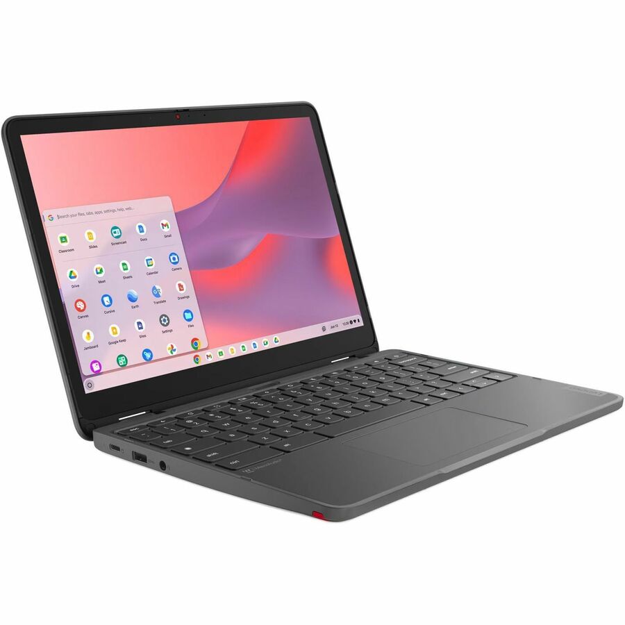 Alternate-Image1 Image for Lenovo 500e Yoga Chromebook Gen 4 82W40026US 12.2" Touchscreen Convertible 2 in 1 Chromebook - 4G - WUXGA - 60 Hz - Intel N-Series N200 - 8 GB - 128 GB Flash Memory - English Keyboard - Graphite Gray
