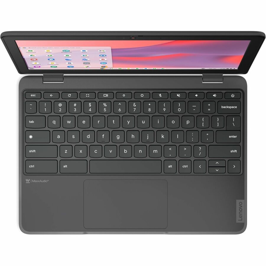 Alternate-Image9 Image for Lenovo 100e Chromebook Gen 4 82W0000WUS 11.6" Chromebook - 4G - HD - 60 Hz - Octa-core (ARM Cortex A76 + Cortex A55) - 4 GB - 32 GB Flash Memory - English Keyboard - Graphite Gray