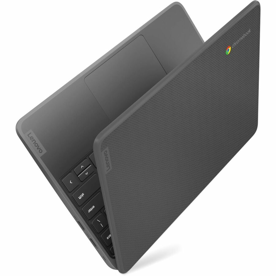 Alternate-Image3 Image for Lenovo 100e Chromebook Gen 4 82W0000WUS 11.6" Chromebook - 4G - HD - 60 Hz - Octa-core (ARM Cortex A76 + Cortex A55) - 4 GB - 32 GB Flash Memory - English Keyboard - Graphite Gray
