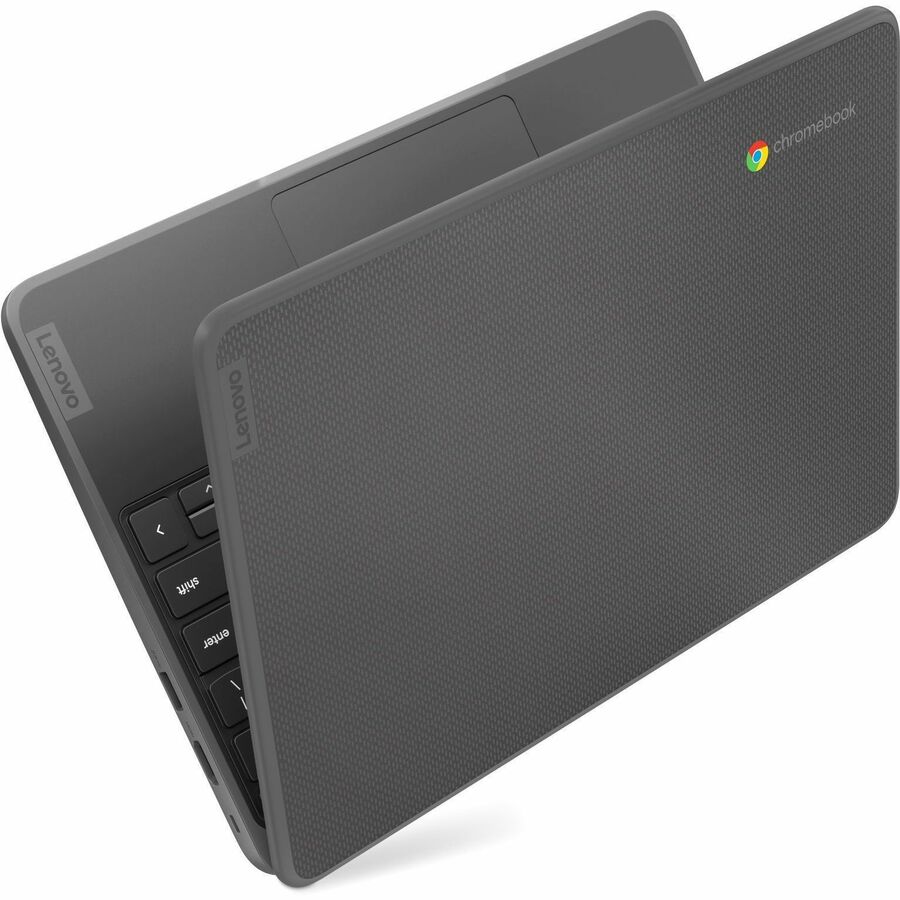 Alternate-Image2 Image for Lenovo 100e Chromebook Gen 4 82W0000WUS 11.6" Chromebook - 4G - HD - 60 Hz - Octa-core (ARM Cortex A76 + Cortex A55) - 4 GB - 32 GB Flash Memory - English Keyboard - Graphite Gray