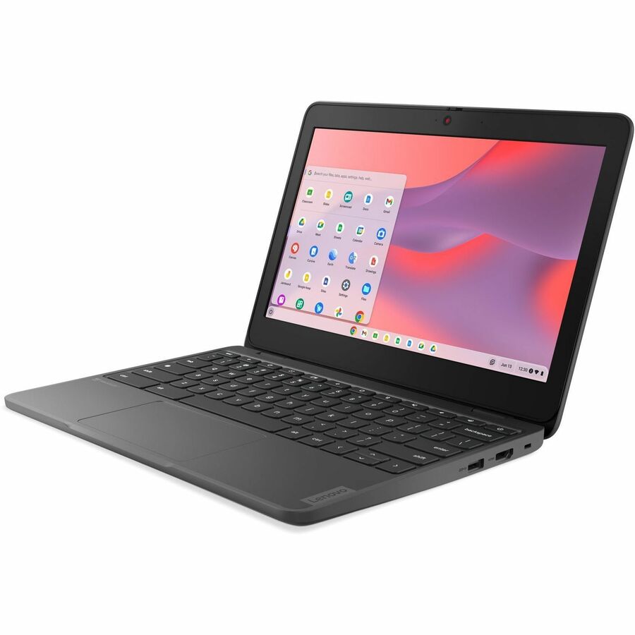 Alternate-Image5 Image for Lenovo 100e Chromebook Gen 4 82W0000WUS 11.6" Chromebook - 4G - HD - 60 Hz - Octa-core (ARM Cortex A76 + Cortex A55) - 4 GB - 32 GB Flash Memory - English Keyboard - Graphite Gray
