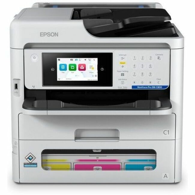Main Image for Epson WorkForce Pro EM-C800 Wired & Wireless Inkjet Multifunction Printer - Color - Black, White