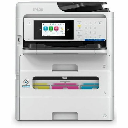 Alternate-Image2 Image for Epson WorkForce Pro EM-C800 Wired & Wireless Inkjet Multifunction Printer - Color - Black, White