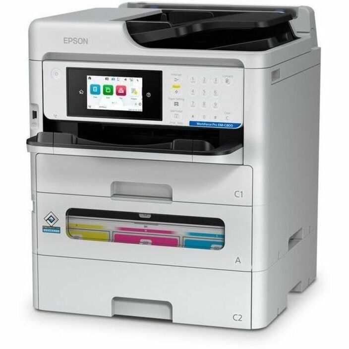 Left Image for Epson WorkForce Pro EM-C800 Wired & Wireless Inkjet Multifunction Printer - Color - Black, White