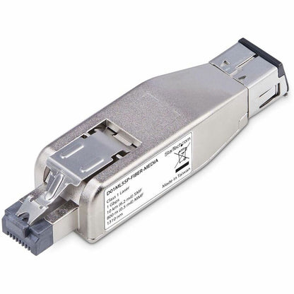 Alternate-Image1 Image for StarTech.com Gigabit Fiber to RJ45 Ethernet Media Converter Dongle, PoE Powered, SMF/MMF, Single/Multimode Optical Fiber, TAA