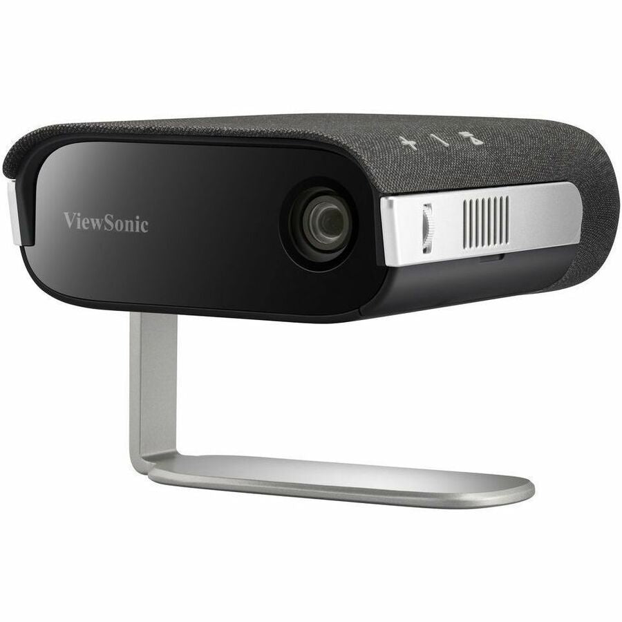 Left Image for ViewSonic M1X Portable LED Projector with Smart Stand, Harman Kardon Speakers, Built-In Battery, H/V Keystone, 4 Corner Adjustment, Bluetooth, Wi-Fi, USB-C, Powered USB A