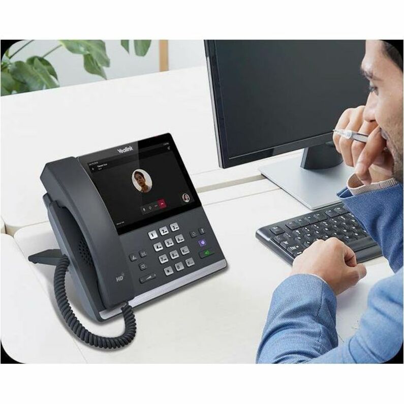 Alternate-Image3 Image for Yealink IP Phone - Corded - Bluetooth, Wi-Fi - Wall Mountable, Desktop - Classic Gray