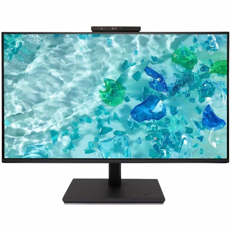 Front Image for Acer Vero B277 D6 27" Class Webcam LCD Monitor - 16:9 - Black
