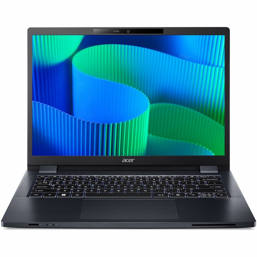 Front Image for Acer TravelMate P4 14 P414-53-G2 TMP414-53-G2-54VK 14" Notebook - WUXGA - 60 Hz - Intel Core 5 120U - 16 GB - 512 GB SSD - English Keyboard - Blue