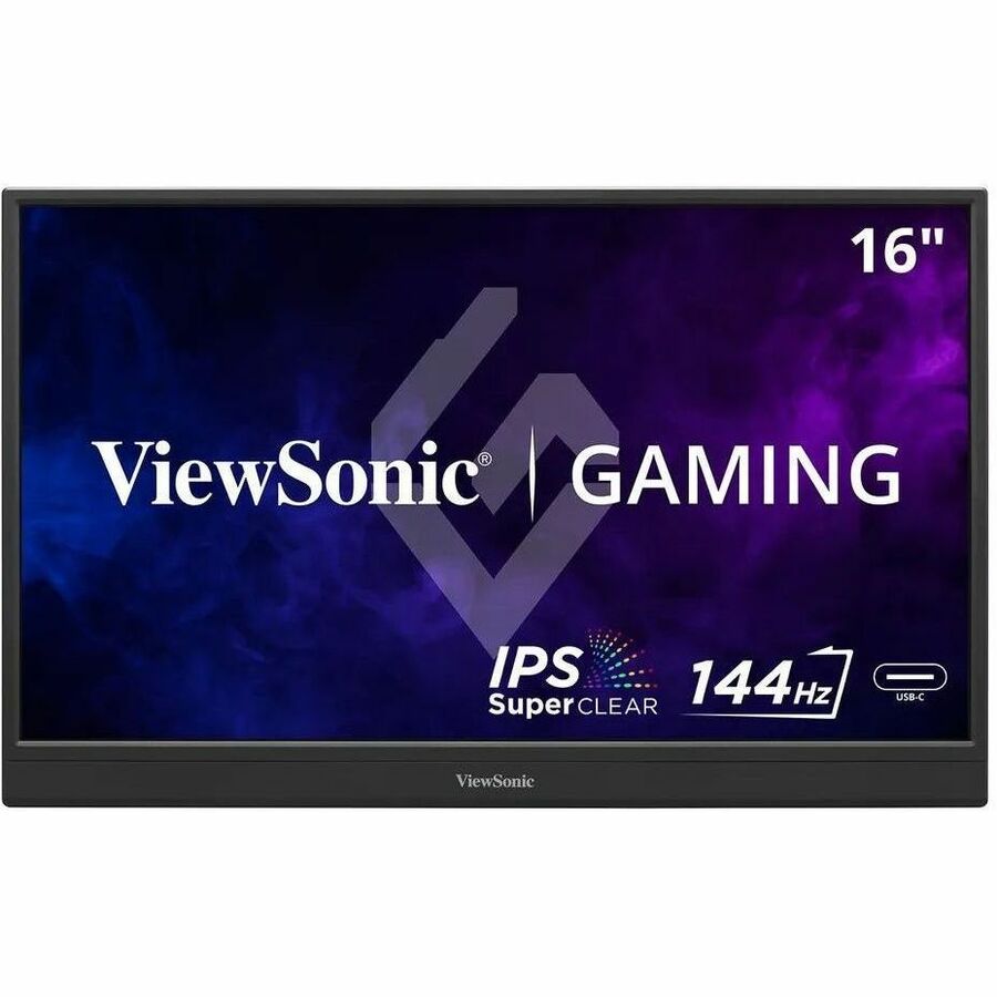 Main Image for ViewSonic VX1654 16 Inch 1080p Portable IPS Gaming Monitor with 144Hz, AMD FreeSync, 2 Way Powered 60W USB C, Mini HDMI, and Built-in Stand with Protective Cover