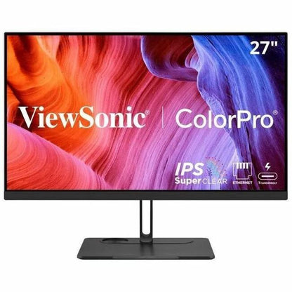 Main Image for ViewSonic VP2776T-4K 27 Inch 4K UHD IPS Monitor with Advanced Ergonomics, Thunderbolt 4, 100% sRGB Rec 709, Pantone Validated, USB C, HDMI 2.1, and DP Daisy Chain for Home and Office