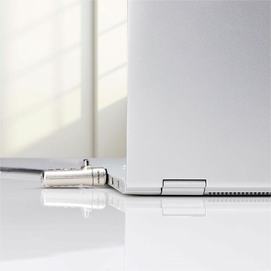 Alternate-Image6 Image for StarTech.com Slim Lock K-Slot Compatible, 6.6ft (2m) Combination Locking Cable, Desk Anti-Theft Security For Laptop/Notebook Computer