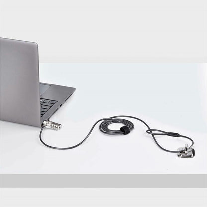 Alternate-Image7 Image for StarTech.com Slim Lock K-Slot Compatible, 6.6ft (2m) Combination Locking Cable, Desk Anti-Theft Security For Laptop/Notebook Computer