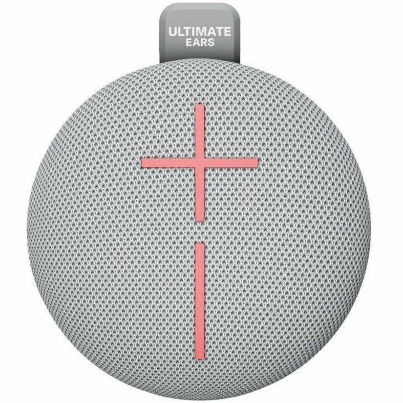 Front Image for ULTIMATE EARS MINIROLL Ultra-Portable Waterproof Bluetooth Speaker, Big Bass, IP67 Dustproof, 131 ft (40 m) Range - Revive Grey