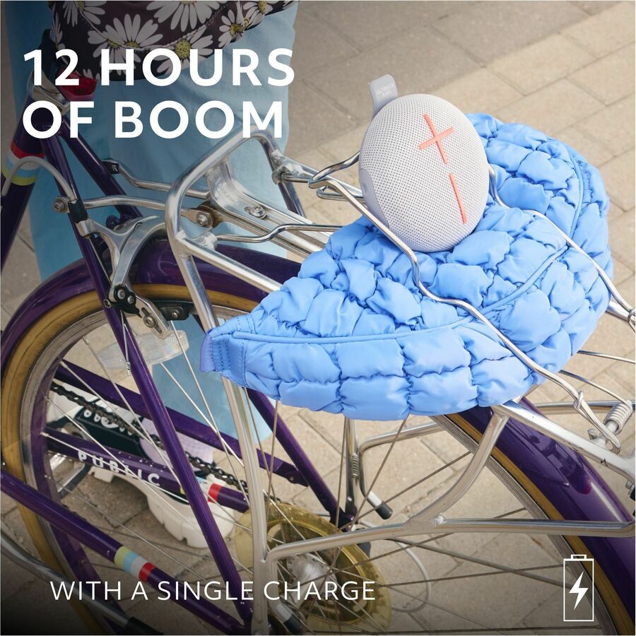 Alternate-Image5 Image for ULTIMATE EARS MINIROLL Ultra-Portable Waterproof Bluetooth Speaker, Big Bass, IP67 Dustproof, 131 ft (40 m) Range - Revive Grey