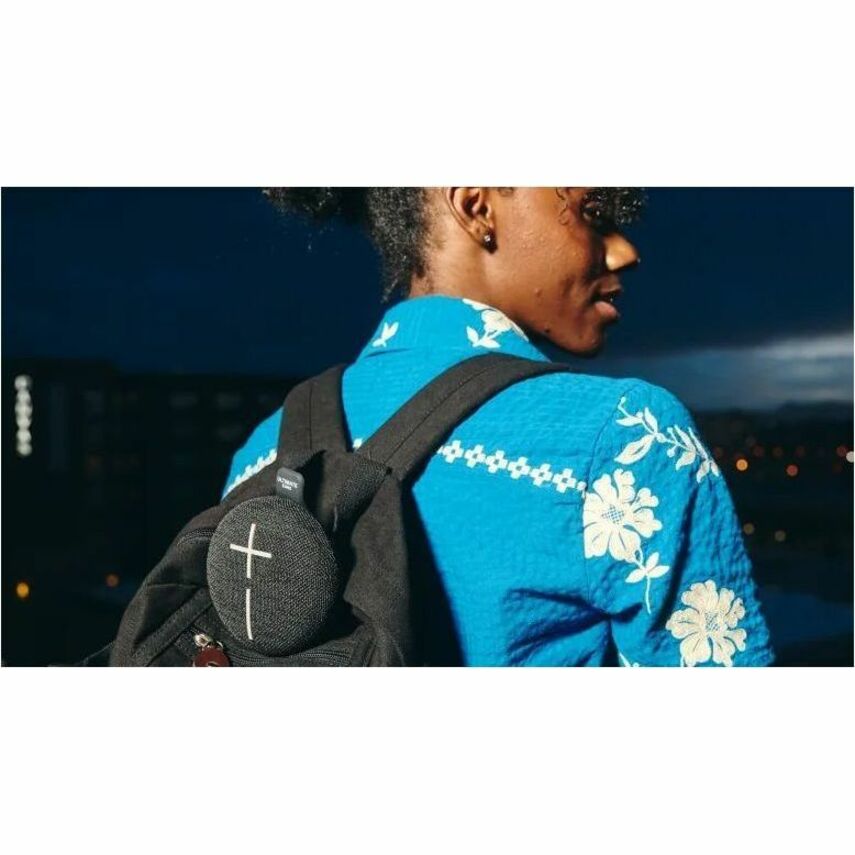 Life-Style Image for ULTIMATE EARS MINIROLL Ultra-Portable Waterproof Bluetooth Speaker, Big Bass, IP67 Dustproof, 131 ft (40 m) Range - Revive Grey