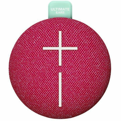 Front Image for ULTIMATE EARS MINIROLL Ultra-Portable Waterproof Bluetooth Speaker, Big Bass, IP67 Dustproof, 131 ft (40 m) Range - Calming Pink