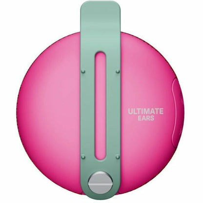 Rear Image for ULTIMATE EARS MINIROLL Ultra-Portable Waterproof Bluetooth Speaker, Big Bass, IP67 Dustproof, 131 ft (40 m) Range - Calming Pink