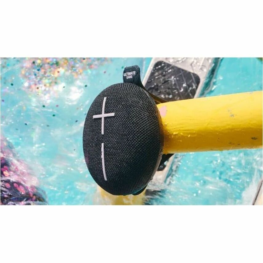 Alternate-Image8 Image for ULTIMATE EARS MINIROLL Ultra-Portable Waterproof Bluetooth Speaker, Big Bass, IP67 Dustproof, 131 ft (40 m) Range - Gentle Black