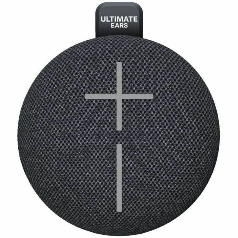 Front Image for ULTIMATE EARS MINIROLL Ultra-Portable Waterproof Bluetooth Speaker, Big Bass, IP67 Dustproof, 131 ft (40 m) Range - Gentle Black