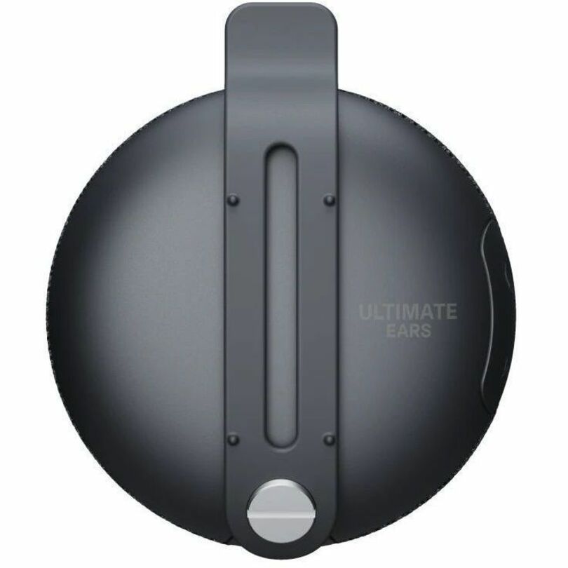 Rear Image for ULTIMATE EARS MINIROLL Ultra-Portable Waterproof Bluetooth Speaker, Big Bass, IP67 Dustproof, 131 ft (40 m) Range - Gentle Black