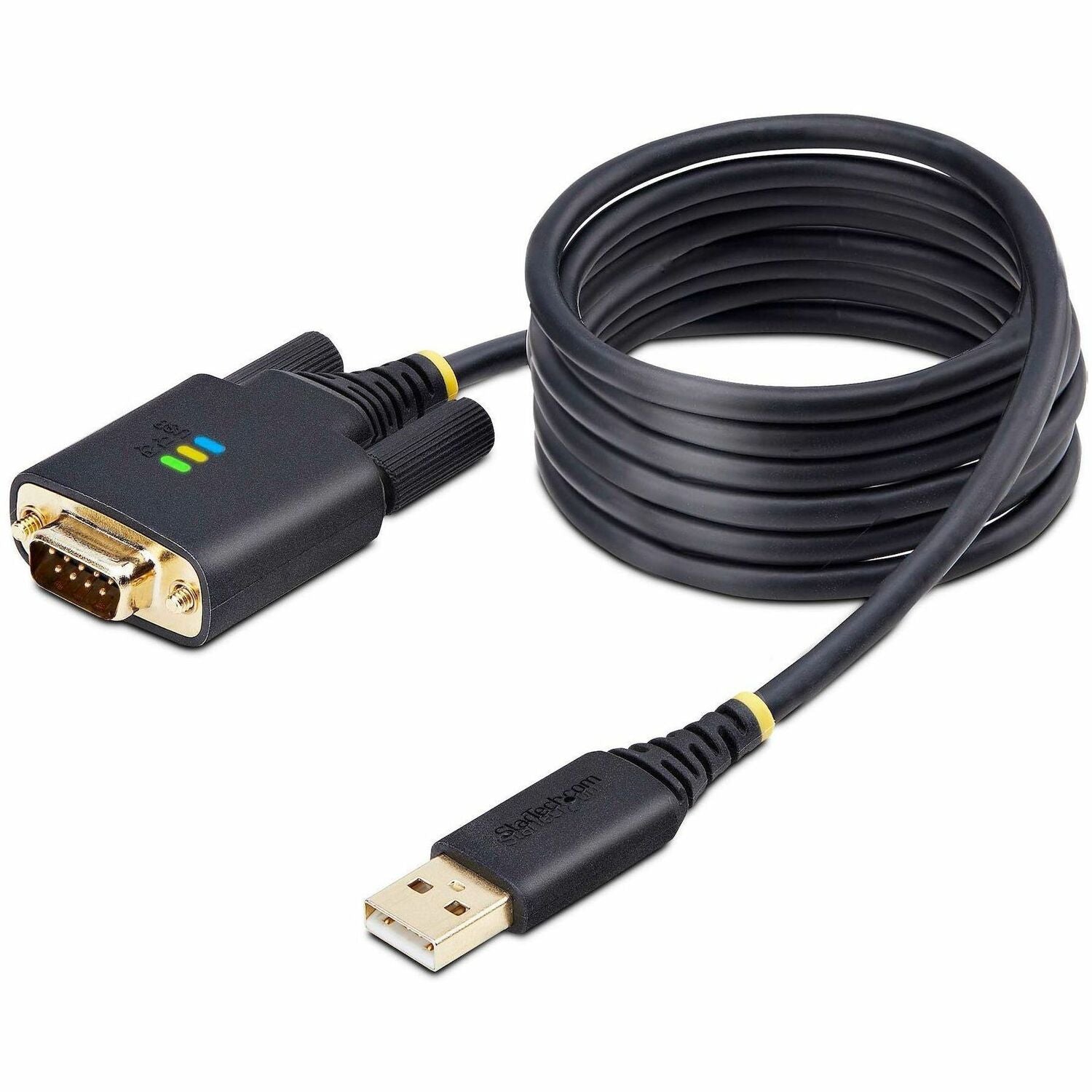Main Image for StarTech.com 6.6ft/2m USB to Null Modem Serial Adapter Cable, COM Retention, FTDI, RS232, Changeable DB9 Screws/Nuts, Windows/macOS/Linux