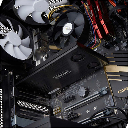 Alternate-Image6 Image for StarTech Dual-Bay M.2 NVMe SSD to PCIe x8 Removable Mobile Rack; Bifurcation Required; Tool-less Installation, PCIe Hot-Swap Drive Bay