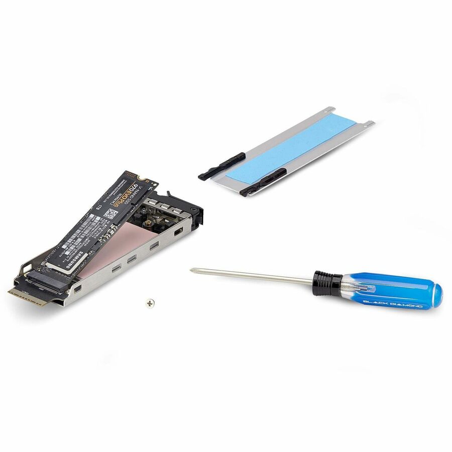 Alternate-Image4 Image for StarTech Dual-Bay M.2 NVMe SSD to PCIe x8 Removable Mobile Rack; Bifurcation Required; Tool-less Installation, PCIe Hot-Swap Drive Bay