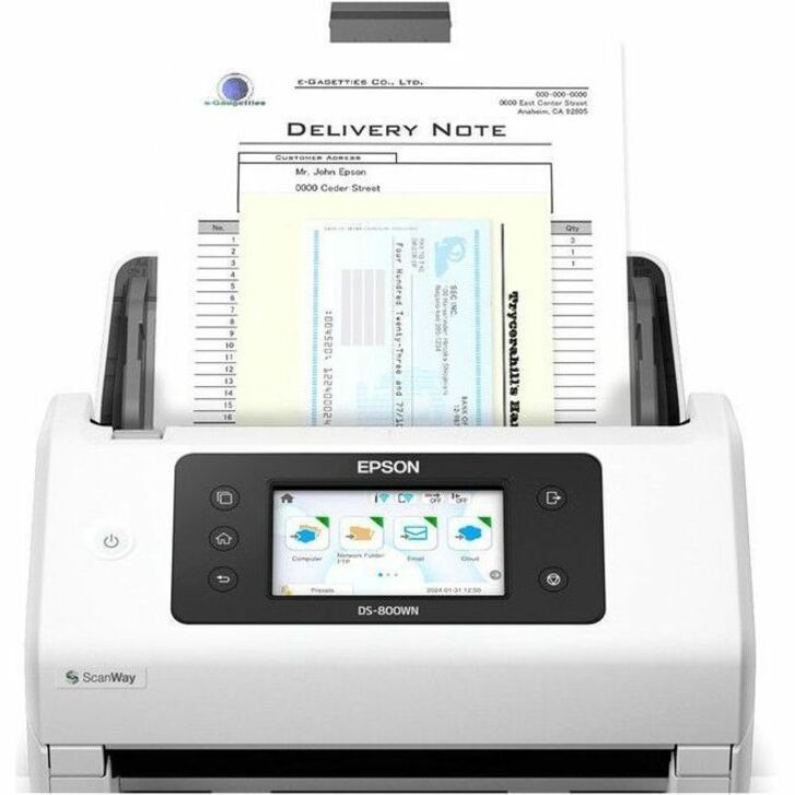 Alternate-Image2 Image for Epson EdgeLink DS-800WN ADF Scanner - 600 dpi Optical