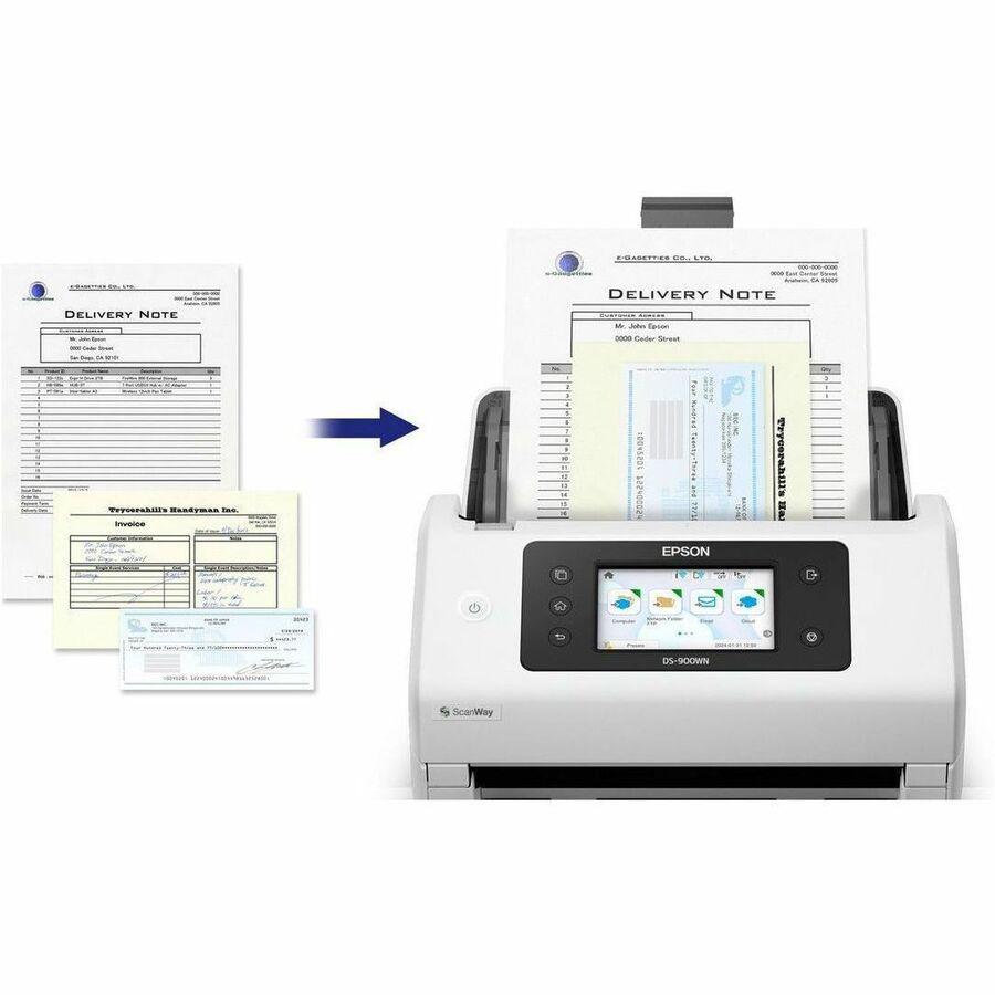 Alternate-Image4 Image for Epson WorkForce DS-900WN Cordless Sheetfed Scanner - 600 x 600 dpi Optical