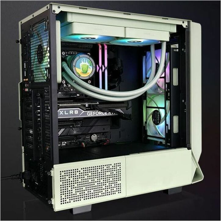 Alternate-Image5 Image for Thermaltake Ceres 350 MX Matcha Green Mid Tower Chassis