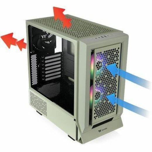 Alternate-Image9 Image for Thermaltake Ceres 350 MX Matcha Green Mid Tower Chassis