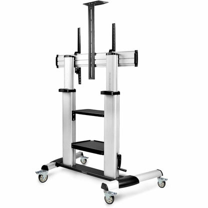 Rear Image for StarTech.com Rolling TV Cart/Stand On Wheels, For 60-100inch Flat Screens and 220lb, Height Adjustable Mobile Trolley Mount/Portable Stand