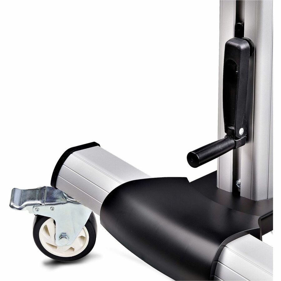 Alternate-Image4 Image for StarTech.com Rolling TV Cart/Stand On Wheels, For 60-100inch Flat Screens and 220lb, Height Adjustable Mobile Trolley Mount/Portable Stand