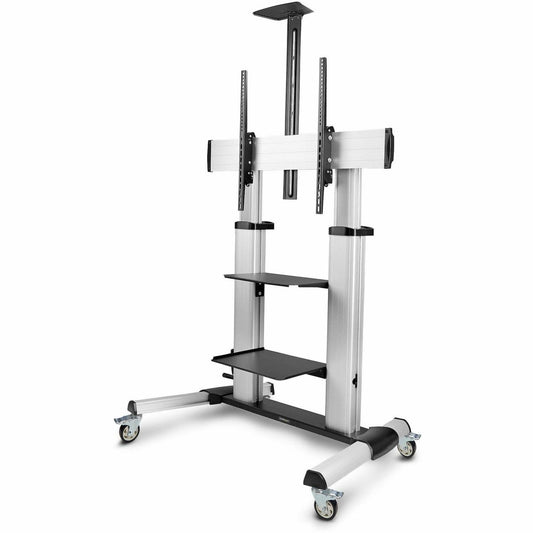 Main Image for StarTech.com Rolling TV Cart/Stand On Wheels, For 60-100inch Flat Screens and 220lb, Height Adjustable Mobile Trolley Mount/Portable Stand