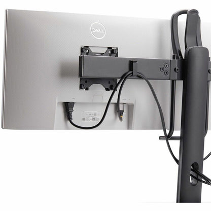 Alternate-Image5 Image for StarTech.com Crossbar Dual Monitor Desk Stand For 27inch Screens, Max Cap 26.4lb, VESA Mount 75x75/100x100, Toolless Height Adjustment