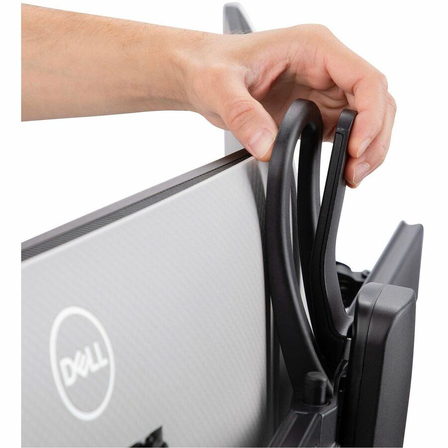 Alternate-Image2 Image for StarTech.com Crossbar Dual Monitor Desk Stand For 27inch Screens, Max Cap 26.4lb, VESA Mount 75x75/100x100, Toolless Height Adjustment