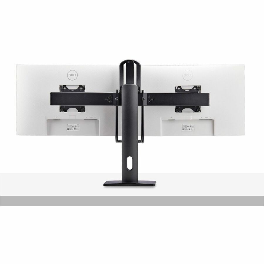 Rear Image for StarTech.com Crossbar Dual Monitor Desk Stand For 27inch Screens, Max Cap 26.4lb, VESA Mount 75x75/100x100, Toolless Height Adjustment