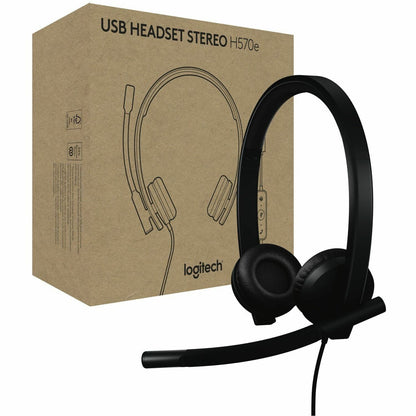 Main Image for Logitech H570e USB Wired Stereo Headset, USB-C, Noise-Canceling Mics, Inline Controls, Certified for Microsoft Teams, Black