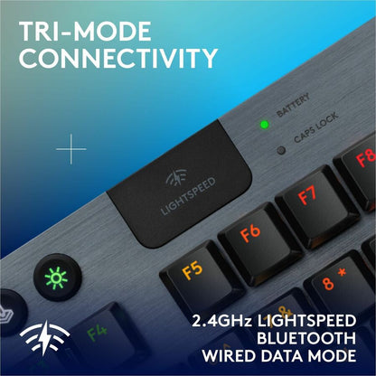 Alternate-Image5 Image for Logitech G915 X LIGHTSPEED TKL Low-Profile Wireless Gaming Keyboard, Double-Shot PBT Keycaps, Fully Programmable Keys, RGB Backlighting, Sleek Aluminum Finishing, GL Red Linear - PC/Mac