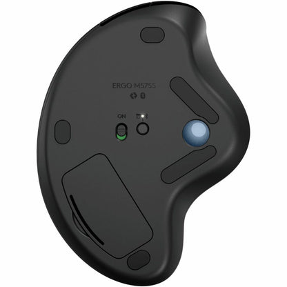 Alternate-Image5 Image for Logitech ERGO M575S Wireless Trackball Mouse, Wireless Ergonomic Mouse, Comfortable Thumb Control, Precise Tracking (Black+Blue Ball)