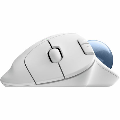 Alternate-Image2 Image for Logitech ERGO M575S Wireless Trackball Mouse, Wireless Ergonomic Mouse, Comfortable Thumb Control, Precise Tracking (Off-white+Blue Ball)