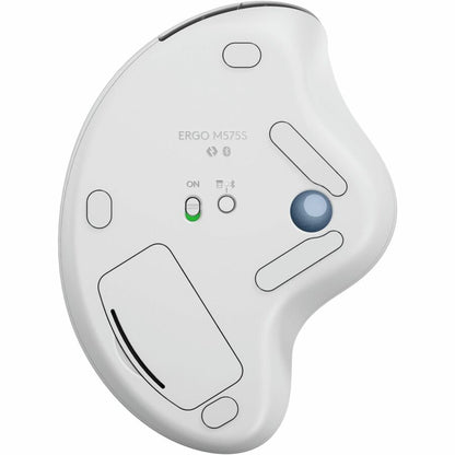 Alternate-Image5 Image for Logitech ERGO M575S Wireless Trackball Mouse, Wireless Ergonomic Mouse, Comfortable Thumb Control, Precise Tracking (Off-white+Blue Ball)