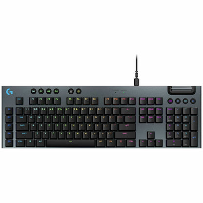 Main Image for Logitech G915 X Low-Profile Wired Mechanical Gaming Keyboard, Double-Shot PBT Keycaps, Fully Programmable Keys, RGB Lighting, Aluminum Finish, GL Red Linear Switches - PC/Mac