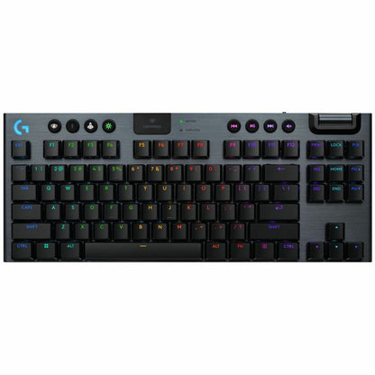 Main Image for Logitech G915 X LIGHTSPEED TKL Low-Profile Wireless Gaming Keyboard, Double-Shot PBT Keycaps, Fully Programmable Keys, RGB Backlighting, Sleek Aluminum Finishing, GL Blue Clicky - PC/Mac
