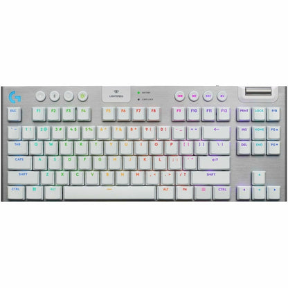 Main Image for Logitech G915 X LIGHTSPEED TKL Low-Profile Wireless Gaming Keyboard, Double-Shot PBT Keycaps, Fully Programmable Keys, RGB Backlighting, Sleek Aluminum Finishing, GL Brown Tactile - PC/Mac (White)