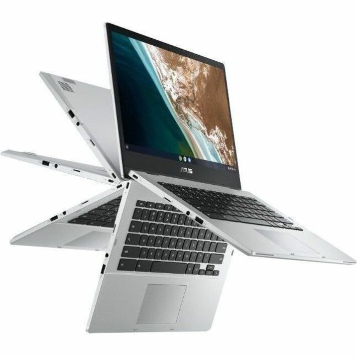Alternate-Image5 Image for Asus Chromebook CX1 CX1400 CX1400CKA-DS84F 14" Chromebook - Full HD - Intel Celeron N4500 - 8 GB - 64 GB Flash Memory - Transparent Silver