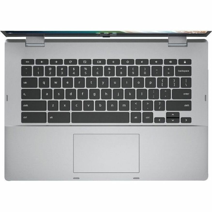 Alternate-Image3 Image for Asus Chromebook CX1 CX1400 CX1400CKA-DS84F 14" Chromebook - Full HD - Intel Celeron N4500 - 8 GB - 64 GB Flash Memory - Transparent Silver